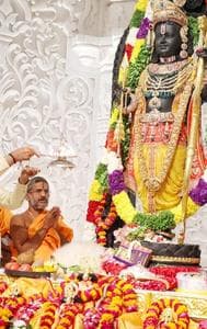PM Modi at the pran-pratishtha ceremony of Ayodhya's Ram Mandir 