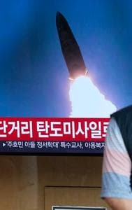 North Korea fired a ballistic missile off its east coast on Friday, South Korea's military said. 