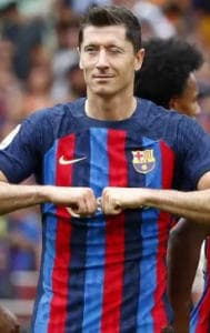 FC Barcelona striker Robert Lewandowski