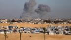 Smoke rises following an Israeli airstrike east of Rafah, Gaza Strip, May 6, 2024. 